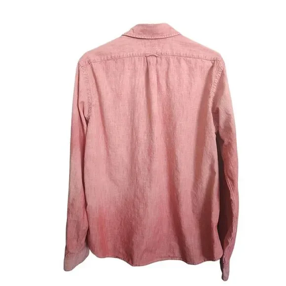 Ralph Lauren Men's Size Large Classic Untucked Fit Pink Long Sleeve Button Down - Picture 2 of 5